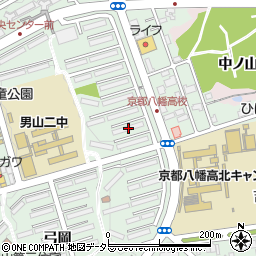 京都府八幡市男山石城2-1周辺の地図