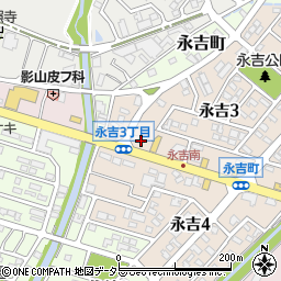 愛知県西尾市永吉3丁目86周辺の地図
