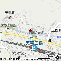 静岡県浜松市天竜区二俣町阿蔵51周辺の地図