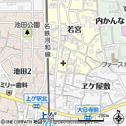 愛知県知多郡武豊町若宮33周辺の地図