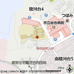 静岡産業大学　情報学部・学務課・学生周辺の地図