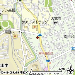 バーミヤン高槻南平台店周辺の地図