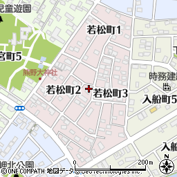 愛知県碧南市若松町周辺の地図