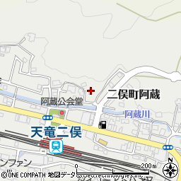 静岡県浜松市天竜区二俣町阿蔵57周辺の地図