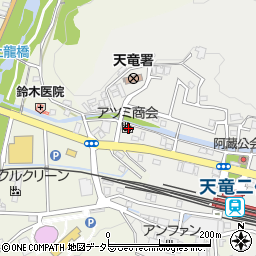 静岡県浜松市天竜区二俣町阿蔵161周辺の地図