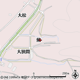 愛知県豊川市財賀町蕪周辺の地図