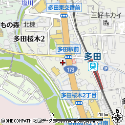 三井住友銀行多田駅前 ＡＴＭ周辺の地図
