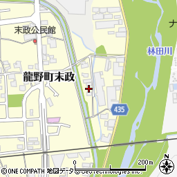 兵庫県たつの市龍野町末政106周辺の地図