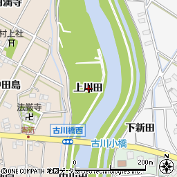愛知県西尾市寄近町上川田周辺の地図
