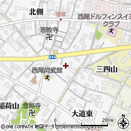 愛知県西尾市羽塚町本郷周辺の地図