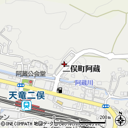 静岡県浜松市天竜区二俣町阿蔵65周辺の地図