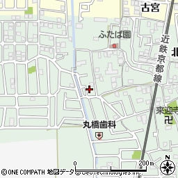 京都府城陽市久世北垣内114周辺の地図