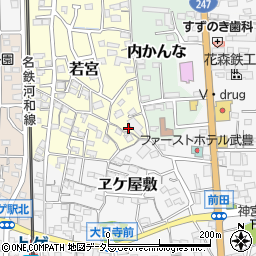 愛知県知多郡武豊町若宮155周辺の地図