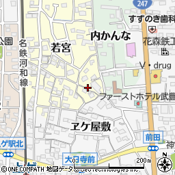 愛知県知多郡武豊町若宮156周辺の地図