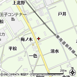 愛知県額田郡幸田町六栗下北野37周辺の地図