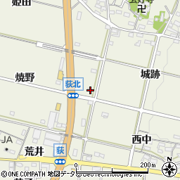 愛知県額田郡幸田町荻仲田15周辺の地図