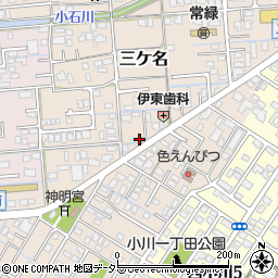 静岡県焼津市三ケ名1251-8周辺の地図