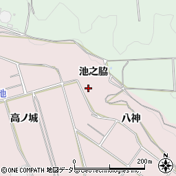 愛知県常滑市古場池之脇周辺の地図