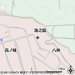 愛知県常滑市古場（池之脇）周辺の地図
