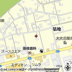静岡県藤枝市築地446周辺の地図