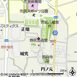 京都府八幡市野尻城究23周辺の地図