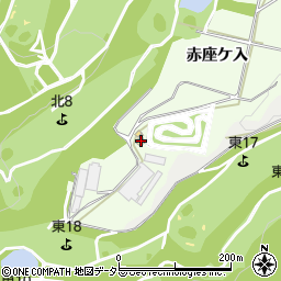 愛知県新城市一鍬田赤座ケ入55周辺の地図