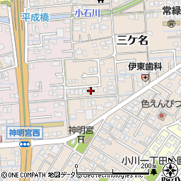 静岡県焼津市三ケ名1275-3周辺の地図