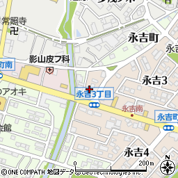 愛知県西尾市永吉3丁目115周辺の地図