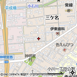 静岡県焼津市三ケ名1273周辺の地図