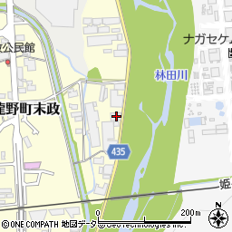 兵庫県たつの市龍野町末政276周辺の地図