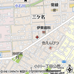 静岡県焼津市三ケ名1251周辺の地図