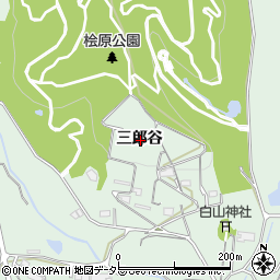 愛知県常滑市檜原三郎谷周辺の地図