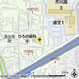 フードネットマート　高槻店周辺の地図