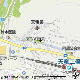 静岡県浜松市天竜区二俣町阿蔵17周辺の地図