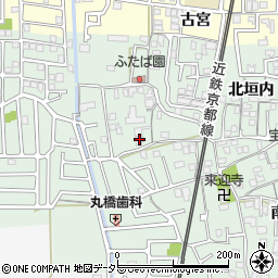 京都府城陽市久世北垣内110周辺の地図