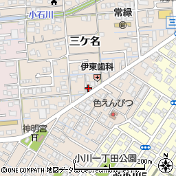 静岡県焼津市三ケ名1251-1周辺の地図