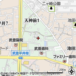 愛知県知多郡武豊町天神前周辺の地図