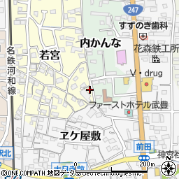 愛知県知多郡武豊町若宮168周辺の地図