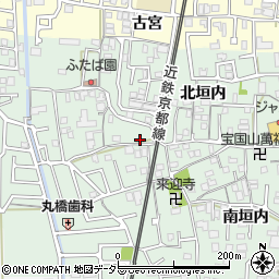 京都府城陽市久世北垣内101-1周辺の地図