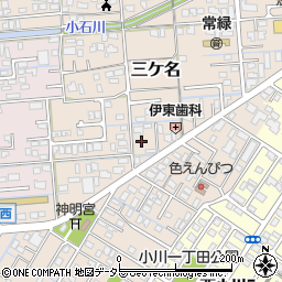 静岡県焼津市三ケ名1251-11周辺の地図