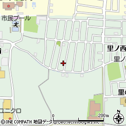 京都府城陽市久世里ノ西185周辺の地図