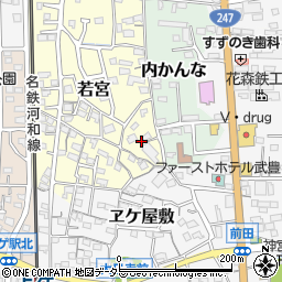 愛知県知多郡武豊町若宮153周辺の地図