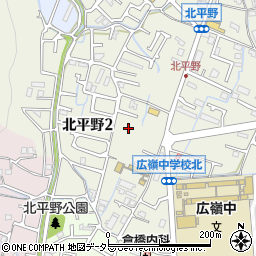 兵庫県姫路市北平野2丁目8周辺の地図