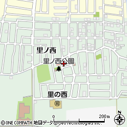 京都府城陽市久世里ノ西周辺の地図