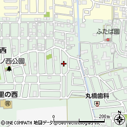 京都府城陽市久世里ノ西141周辺の地図