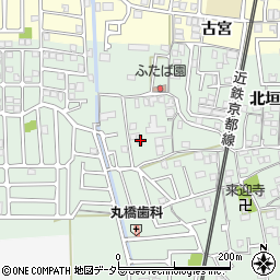 京都府城陽市久世北垣内112周辺の地図