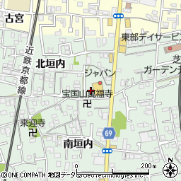 京都府城陽市久世北垣内43周辺の地図