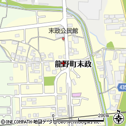 兵庫県たつの市龍野町末政119周辺の地図