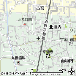 京都府城陽市久世北垣内101周辺の地図