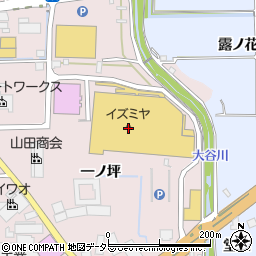 ココカラファインプラスイズミヤ八幡店周辺の地図